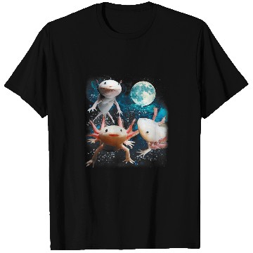 Discover Three Axolotls Starry Night 2Axolotls Howling At The Moons T-Shirts