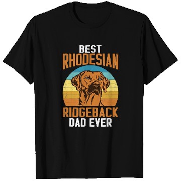 Discover bests Rhodesian Ridgeback Dad Ever Retro vintages Dog 13 T-Shirts