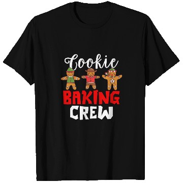 Discover Funny Gingerbread Cookie Baking Crew Christmas Baker Pajama T-Shirts