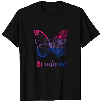 Discover LGBTQ Butterfly Be With Me Bi Pride Bisexual Pride LGBT T-Shirts