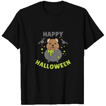 Discover quokkas Halloween Cauldron Bat Happy Halloween T-Shirts