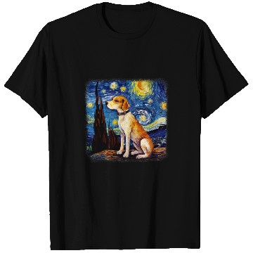 Discover Dog in starry night van gogh Beagle T-Shirts