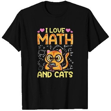 Discover Math Nerd Math Teacher Cat Lover I Love Math And Cats 28 T-Shirts