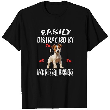 Discover Easily Distracted By Jack Russell Terriers Dog T-Shirts