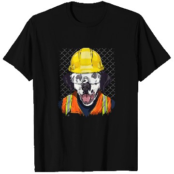 Discover Dalmatian Construction Worker Dalmatian 227 Dalmatians Dog T-Shirts