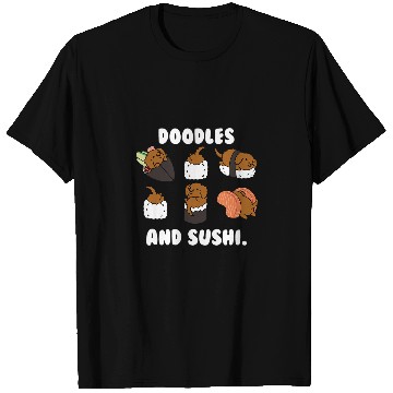 Discover Goldendoodle And Sushi Dog T-Shirts