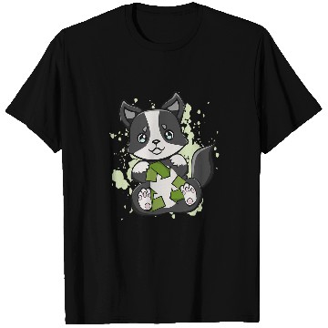 Discover Earth Day Cute Kawaii Border Collie Dog Sheperd Otaku T-Shirts