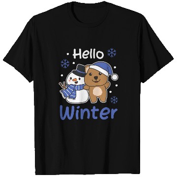 Discover quokkas Hello Winter Snowman Snow T-Shirts