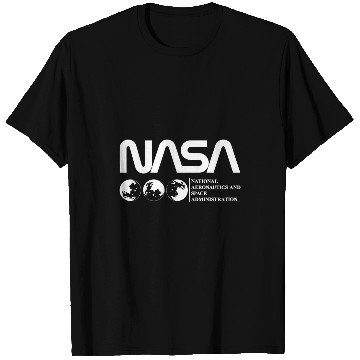 Discover Lacrosse Gift NASA Moon Worm Logo T-Shirts