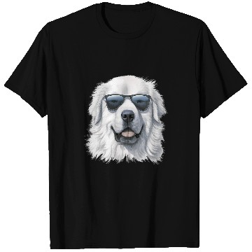 Discover Great Pyrenees Dog with Sunglasses Great Pyrenees T-Shirts