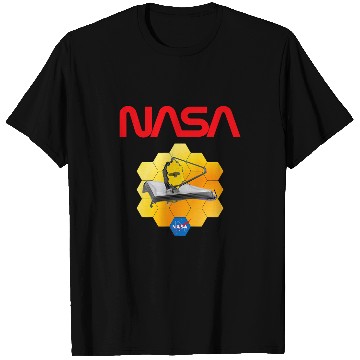 Discover Lacrosse Gift NASA James Webb Worm Insignia Logo T-Shirts