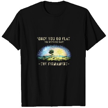 Discover Flat earth model with dome 2Firmament flat earth 21 T-Shirts