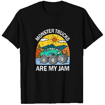 Discover Monster Trucks Are My Jam vintages Retro 29 T-Shirts