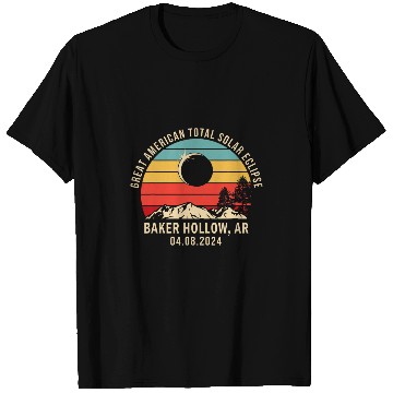 Discover Baker Hollow AR Arkansas Total Solar Eclipse 2024 T-Shirts
