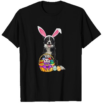 Discover Easter Egg Funny Border Collie Easter T-Shirts
