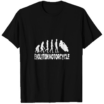 Discover Evolution Motorcycle 2EMotorcycle Ebike Motorcyclist T-Shirts