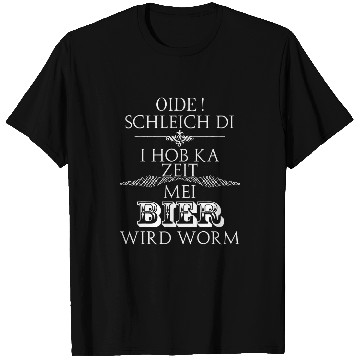 Discover Lacrosse Gift Mens Oida Schleich di Mei Bier wird Worm Mens T-Shirts