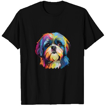 Discover Colorful Pop Art Shih Tzu T-Shirts