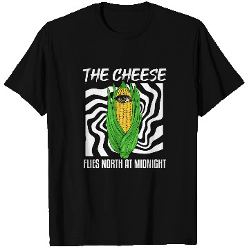 Discover The Cheese Flies North at Midnight Weirdcore Corn Farmer T-Shirts