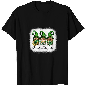 Discover Educational Interpreter Lucky Women Gnomes St Patricks Day T-Shirts