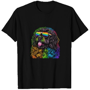 Discover LGBT Gay Pride Newfoundland dog T-Shirts