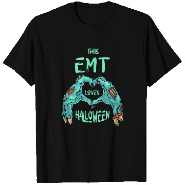 Discover This EMT Loves Halloween Paramedic Zombie 22 T-Shirts
