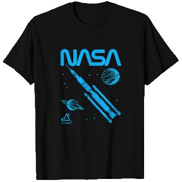 Discover Lacrosse Gift NASA Artemis SLS Space Launch System Worm Logo 22 T-Shirts