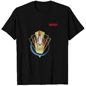 Discover Lacrosse Gift NASA Space Shuttle Program Worm Logo T-Shirts