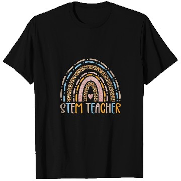 Discover STEM Teacher Science Technology Engineering Math Rainbow T-Shirts