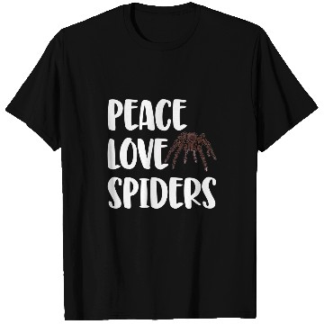 Discover Peace Love Spiders   Funny Halloween Spider Tees Insects T-Shirts
