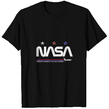 Discover Lacrosse Gift NASA Space Shuttle Mission Worm Logo T-Shirts