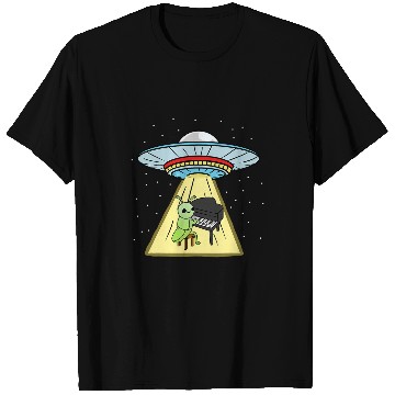 Discover Ufo Abduction Grasshopper Piano Player 21 T-Shirts