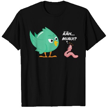 Discover Uh meow     Funny bird and worm 2funny thing T-Shirts