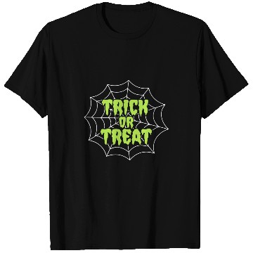 Discover Trick or Treat Spider Web Halloween T-Shirts