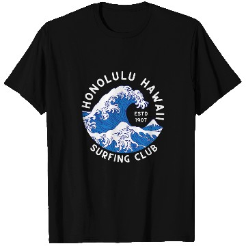 Discover Honolulu Hawaii Beach Waves Ocean Summer Vacation Aloha Sun T-Shirts