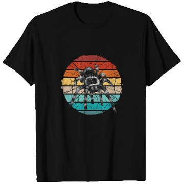 Discover vintages cool tarantula spider in her web spider cobweb bug T-Shirts
