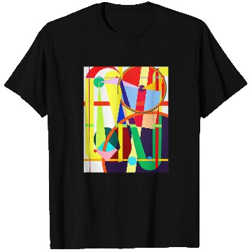 Discover Geometric Harmony Abstract Patterns on Cool Novelty T-Shirts
