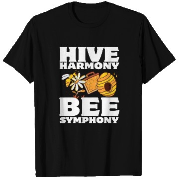 Discover Hive Harmony Bee Symphony Beekeeper Beekeeping Apiculturist T-Shirts