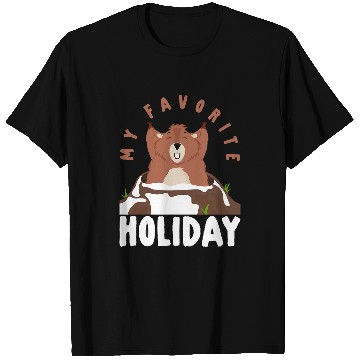 Discover My Favorite Holiday Ground Pig Squirrel Groundhog T-Shirts