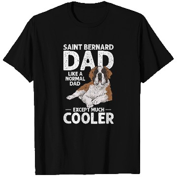 Discover Mens Saint Bernard Dog Dad St  Bernard Dad T-Shirts