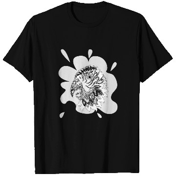 Discover Patterned exotic parrot artwork black and white Mehndi T-Shirts