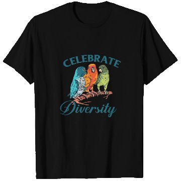 Discover Parrots Funny Bird Lover Celebrate Diversity Parrot T-Shirts
