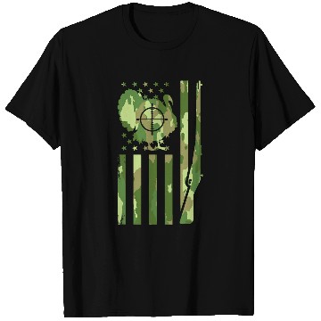 Discover Turkey Hunting American Flag Turkey Hunter T-Shirts