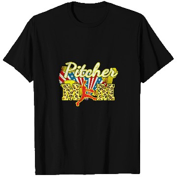 Discover Softball Mom Pitcher Animal Print T-Shirts