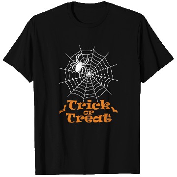 Discover Trick or Treat Spider Spider Web and Bats T-Shirts