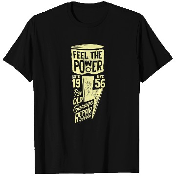 Discover Feel the Power 2Motorcycle Piston 2Cafe Racer Graphic T-Shirts