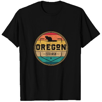 Discover Oregon homes State vintages Retro Beaver State T-Shirts