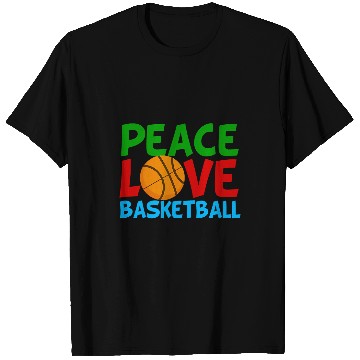 Discover Peace Love Basketball T-Shirts