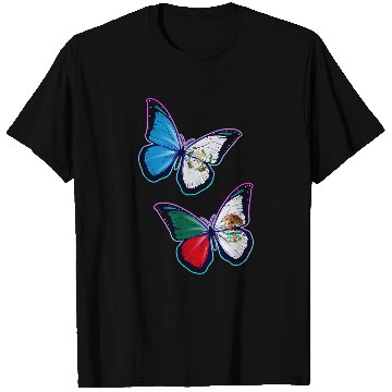 Discover Mexico and Guatemala bicultural roots  Butterfly version T-Shirts