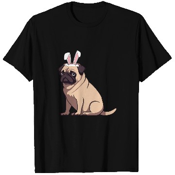 Discover Funny Easter Pug Dog Easter puggy Cute Pug Lover T-Shirts